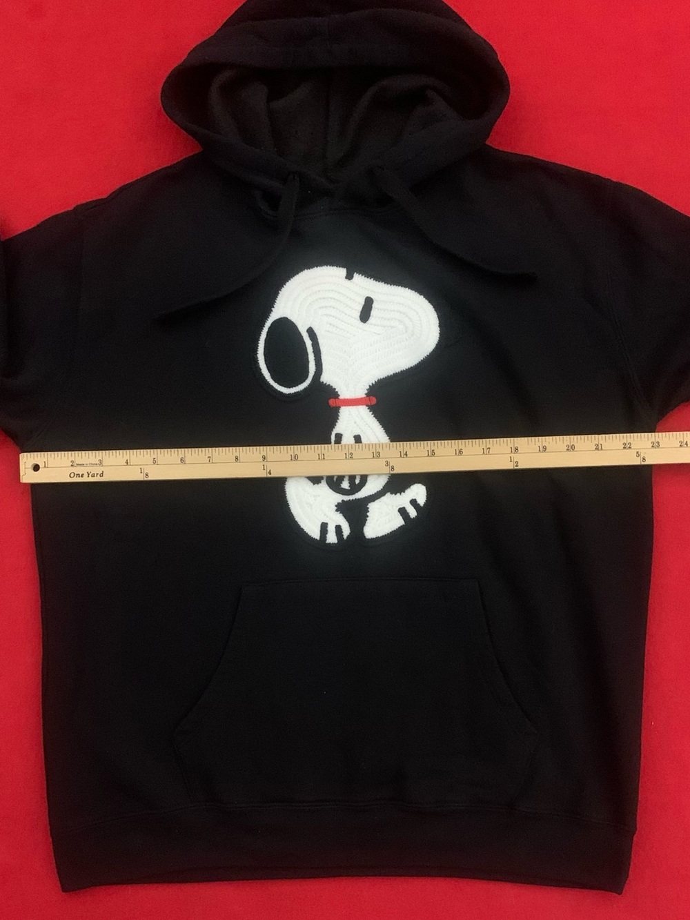 SNOOPY Cotton/Poly Hooded Sweatshirt - Picture 4 of 6